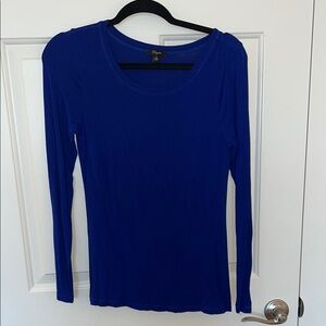 Cupio Blue Fitted Long Sleeve Tee